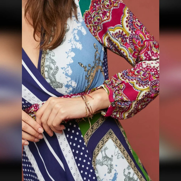 Anthropologie Istanbul Wrap Dress by Moulinette Soeurs - Picture 4 of 11